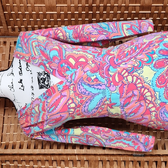 Lilly Pulitzer, Summer, Spring, Adriana Jersey V-neck, Colorful Wrap Maxi Dress - Picture 8 of 9